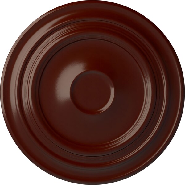 Ekena Millwork Giana Ceiling Medallion (Fits Canopies up to 7 7/8"), 32 5/8"OD x 1 1/2"P, Brushed Mahogany CM32GIBMF - main